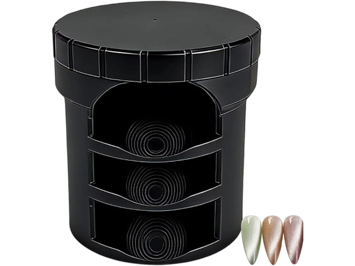 Ímã De Unha Multifuncional Giratório 3d Com Contas De Vidro.