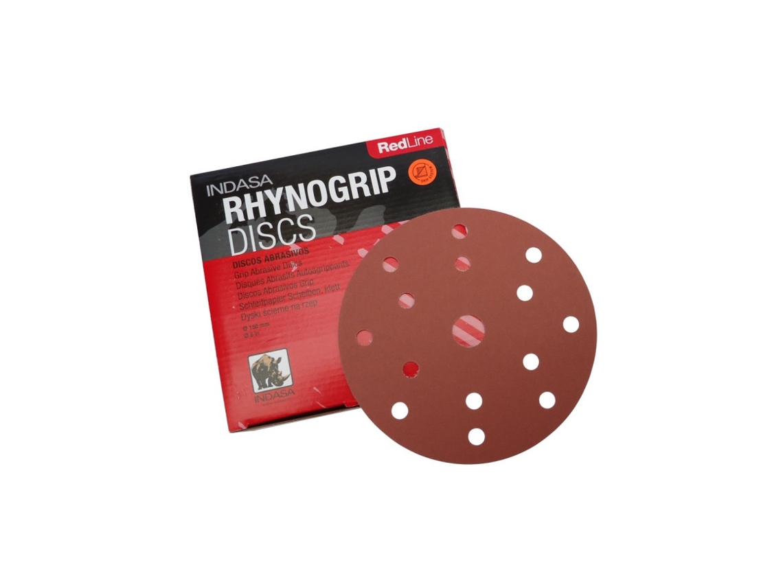 Disco Lixa Velcro Indasa Rhynogrip R.line C/15f Ø150mm - Gr.60
