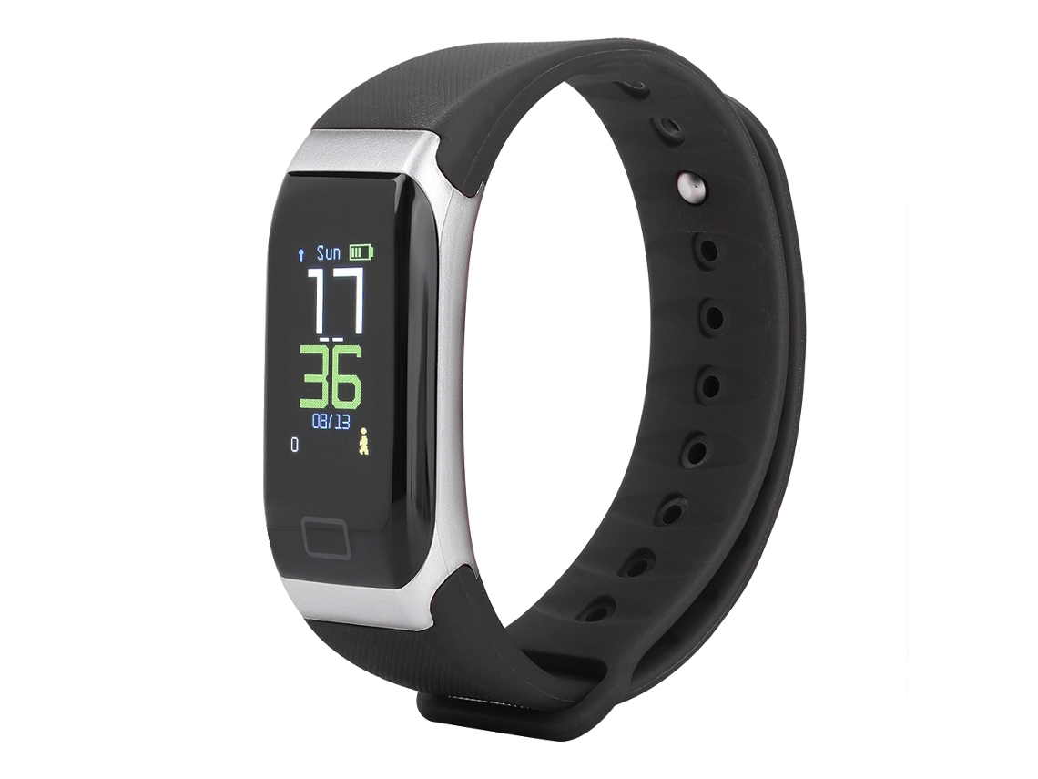 Pulseira inteligente R7, com tela colorida, monitor de pressão e frequência