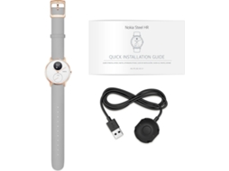 Relógio Desportivo NOKIA Steel HR36mm (Bluetooth - Até 25 meses de autonomia - Cinzento)