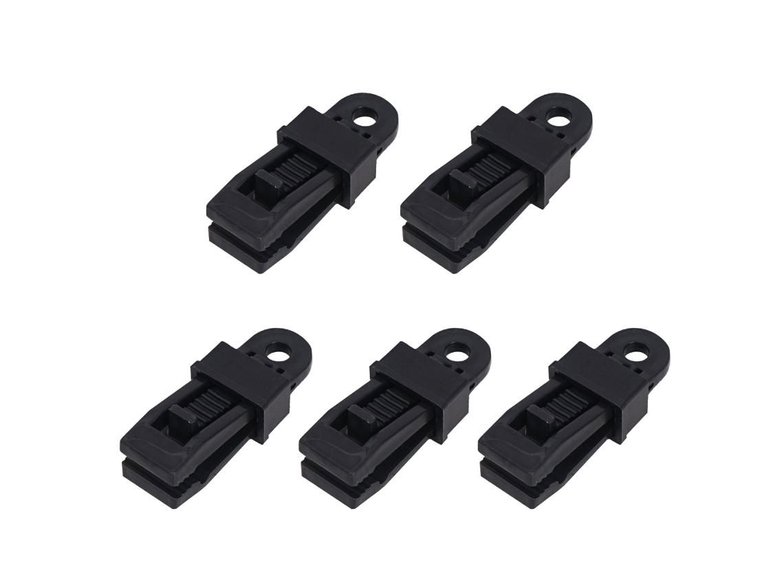 Conjunto de 5 Presilhas Reutilizáveis para Lona, tensionadoras Barraca, Travas Segurança AQUAFORGE