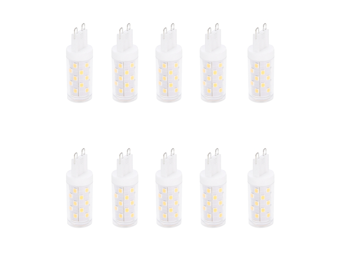 10pcs lâmpada LED G9 4W 33 LEDs econômica branca para teto parede mesa 550lm 50000h | S/MARCA