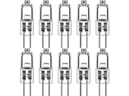Rebe lâmpadas Halógenas G4 10w 12v Luz Branca Quente Regulável 150lm 95+ Cri para Campanas Exaustoras Armários Lâmpadas de Cristal 10w 10 Unidades