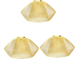 Conjunto de 3 Luminárias Pendentes Elegantes de Estilo Vintage para Sala de Estar. SFUSHOS