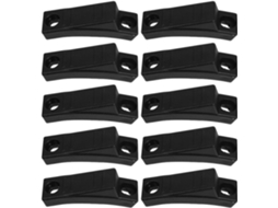 Pés De Plástico Kichvoe 25mm, Almofadas Para Os Pés Em Formato De Barco, 10 Peças Pretas, Protetores De Piso Para Móveis