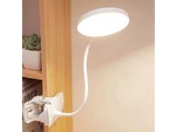 Luminária De Leitura Led, Recarregável, Usb, Alimentação Por Bateria, Clipe, 3 Níveis De Brilho