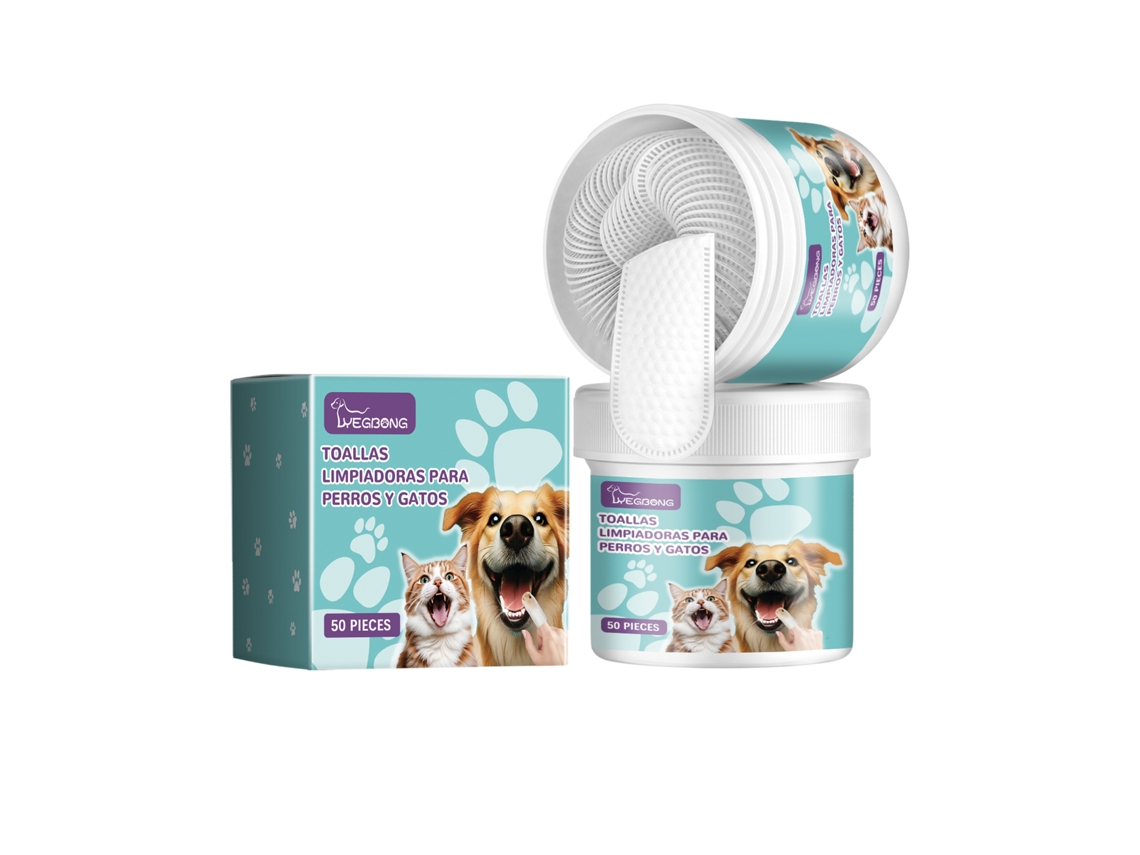 Toalhas de Dedos LAXISCREED para Limpeza Bucal de Pets, Elimina Tártaro e Frescura do Hálito