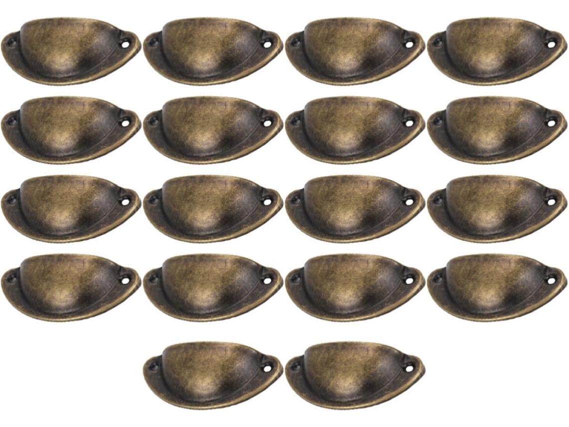 Magiclulu Conjunto De 18-puxadores Semicirculares Retrô Em Ferro Para Armários E Gavetas, Design Elegante E Durável