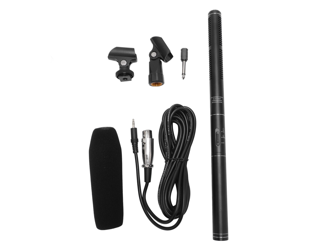 Camera Microphone Professional Interview Condenser Mic With Metal Bracket And Windproof Foam Cover LAXISCREED