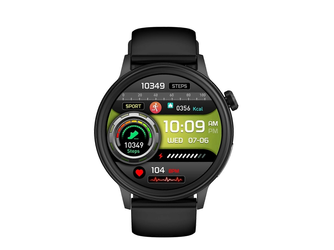 Lurelia Relógio Inteligente Et470 Bluetooth, Ritmo Cardíaco, Spo2, Sono, Pressão, Chamadas, Alarme, 1,39", 360×360, Silicone