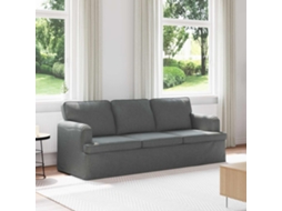Vidaxl Sofá Cinza Escuro 201 X 80 X 85 Cm Tecido
