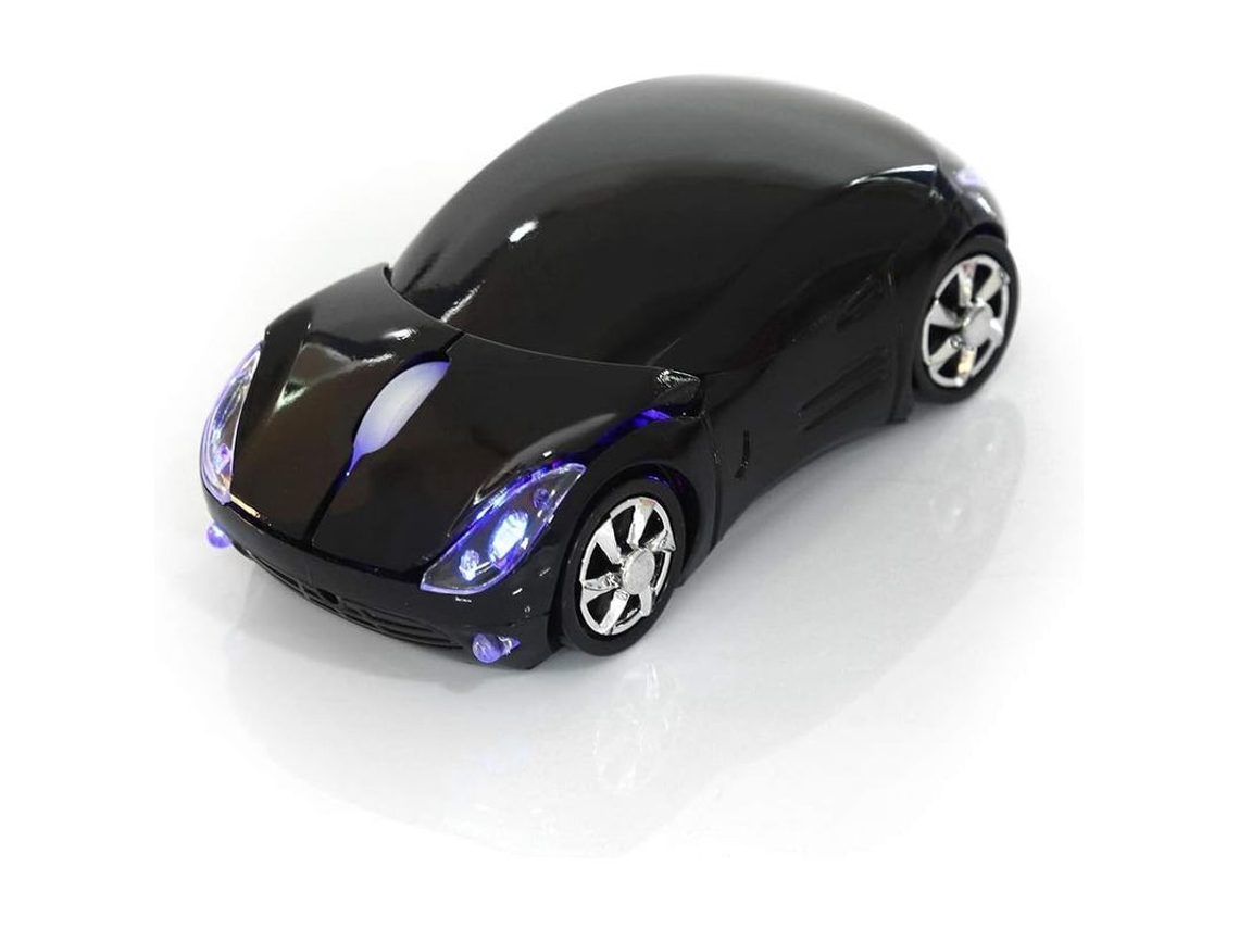 Rato Sem Fio Bluetooth YURU, óptico, forma de carro, 1600dpi, compatível com Mac, Windows, PC, tablet