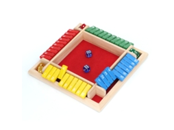 Mali jogo de Tabuleiro com Dados de Madeira para 4 Jogadores Math Family Adultos Kids Festa Casa Bar
