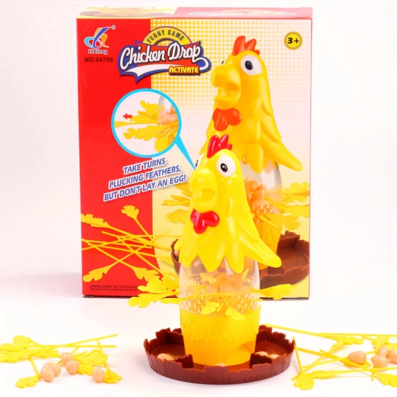 Jogo de Arremesso de Galinha , Diversão Garantida para Festas em Família. MDUG (amarela)