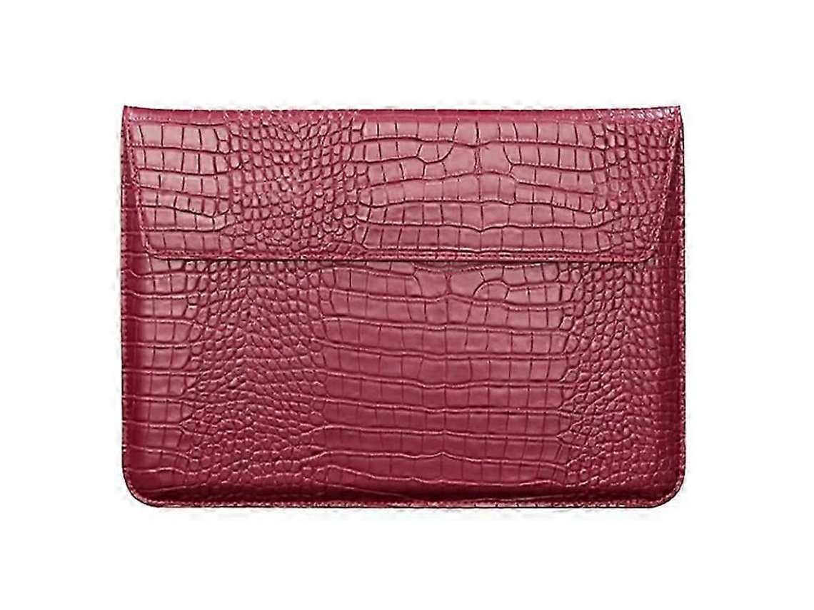 Capa Para Notebook 15.4 Polegadas, Textura De Crocodilo Em Couro Pu, Proteção E Armazenamentored
