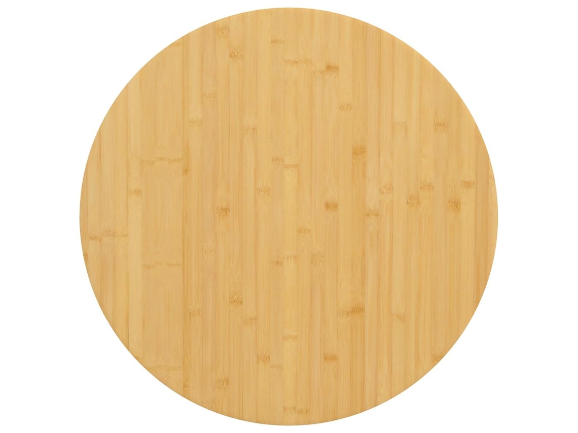 Vidaxl Tampo De Mesa Ø70x2,5 Cm Bambu
