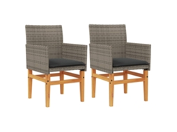 Garden Chair, Garden Chairs Vidaxl Cinzeto Rattan / Vime (n/a)