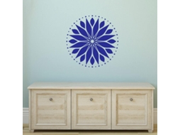 Adesivos de parede circulares para decoração de academia, em vinil, para sala de estar, interiores de casa, removíveis, 42x42cm