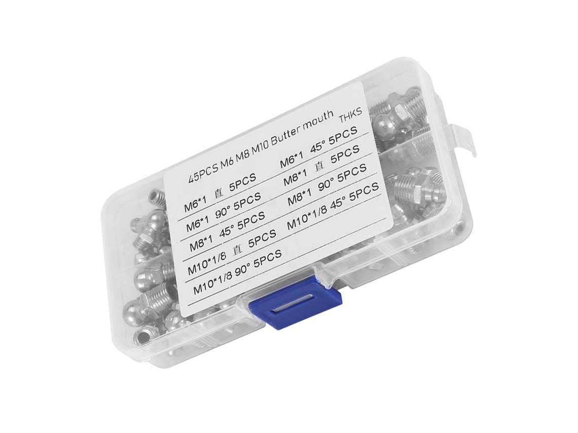 Conjunto De Acessórios De Encaixe De Graxa Em Metal Latão Da Laxiscreed Para Lubrificação Mecânica
