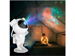 Projetor de Estrelas Astronauta, Lâmpada Led Infantil, Nebulosa Galáctica BRILVIBERA
