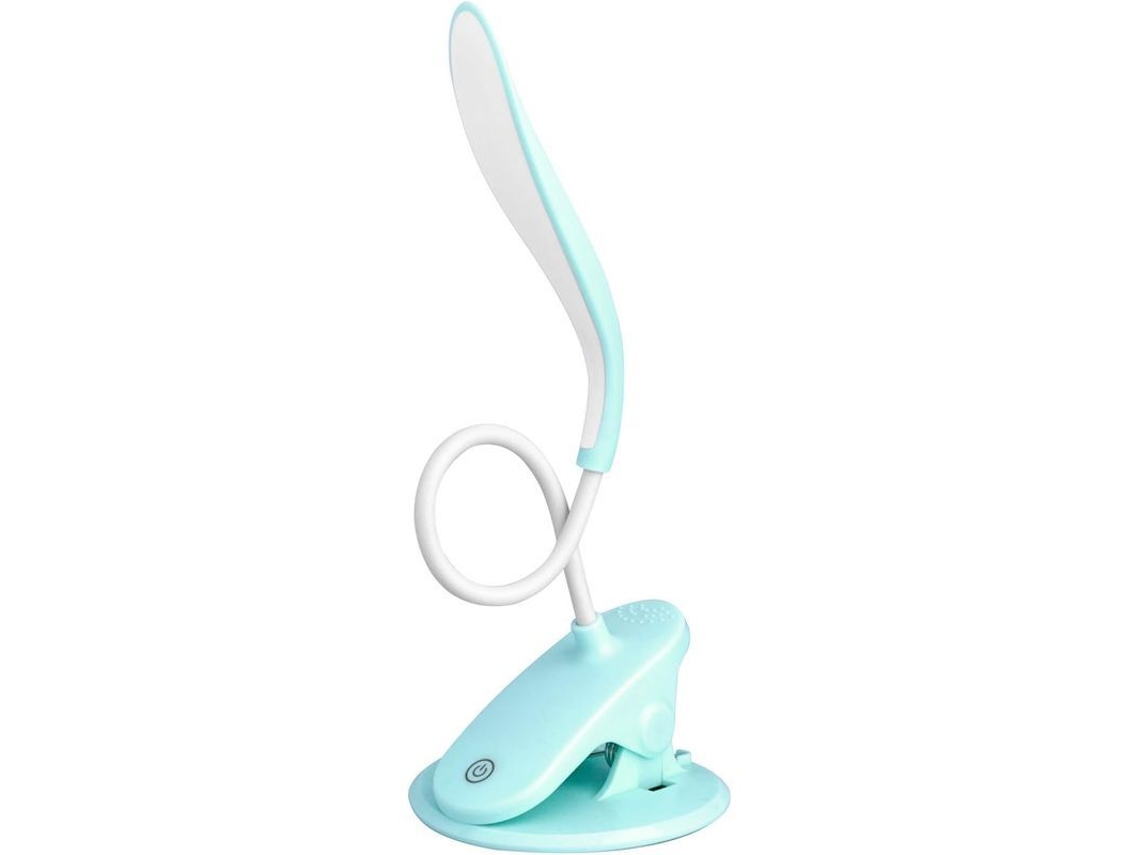 Lâmpada de mesa LED com 3 níveis de brilho, táctil, proteção ocular, portátil, azul S/MARCA