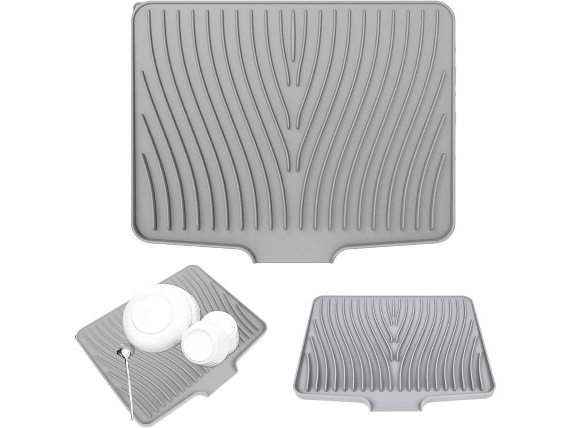 Tapete De Silicone Para Drenagem, Tapete De Silicone Para Drenagem, Suporte De Armazenamento Para Bancada Cozinha, Aquecimento