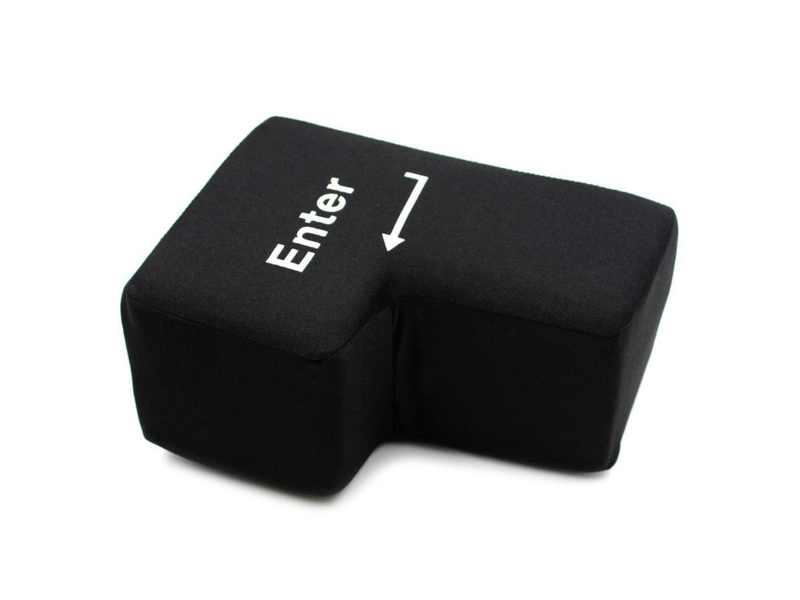 Almohada Botón Enter Usb Almohada Para Siesta Descompresión Oficina Regalo Colega Amigo