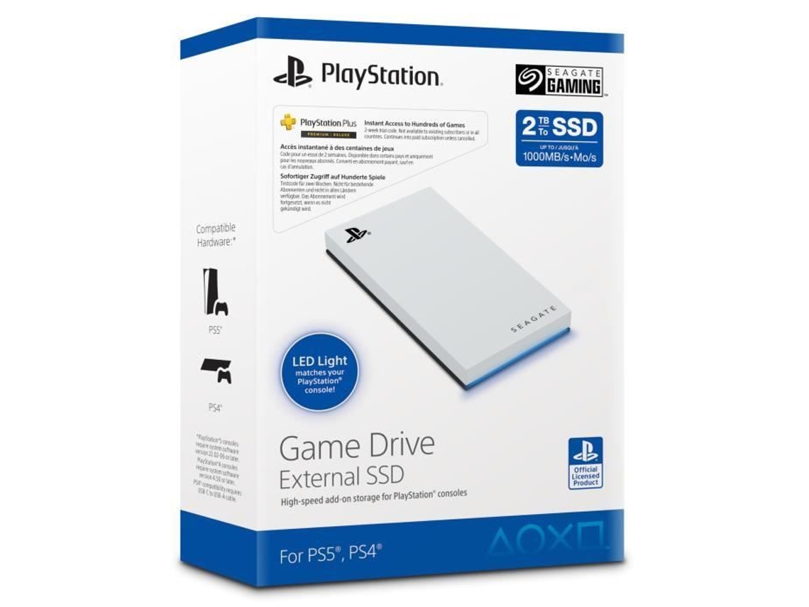 Ssd Externa Seagate Game Drive 2 To Compatível Com Playstation Usb 3.0 Portátil