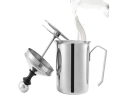 2026 batidor de Leche Manual de Acero Inoxidable de Doble Capa para Café 800ml