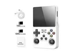 Console De Videogame Portátil Retrô R35s Plus R36s, Sistema Linux, Tela Ips De 3,5 Polegadas, Reprodutor De Vídeo Portátil De Bolso Ly Ebike