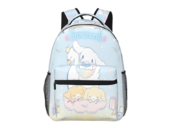 Mochila De Estudante Cinnamoroll D313, Leve E Durável, À Prova Dágua E Com Alça De Ombro Ajustável. Olysi Shop