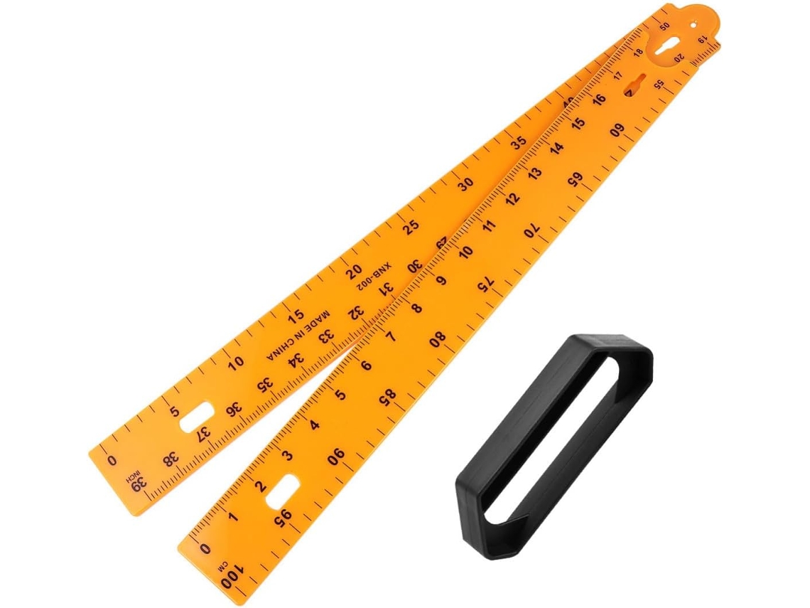 Régua matemática de plástico para ensino, régua matemática seccionada, instrumento de medição, estrutura segmentada