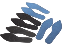 Conjunto De 4 Pares Palmilhas Respiráveis E Grossas Com Amortecimento Para Sapatos Femininos, Pretas Com Bolinhas