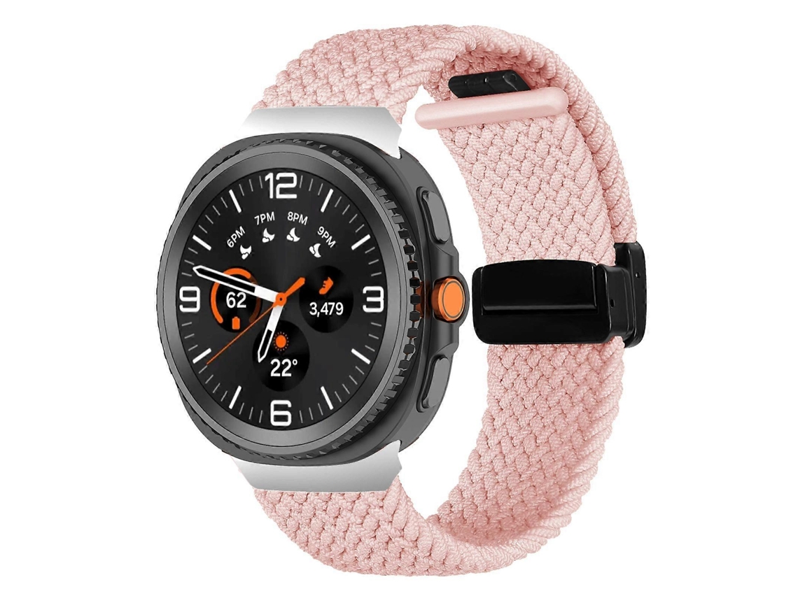Pulseira Trançada Dobrável Com Fecho Magnético Para Samsung Galaxy Watch8 / Watch8 Classic