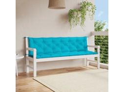 Vidaxl Almofadões P/ Banco De Jardim 2 Pcs 200x50x7 Cm Tecido Turquesa