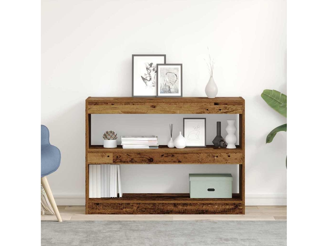Vidaxl Estante 2 Níveis 100 X 30 X 72 Cm Derivados De Madeira