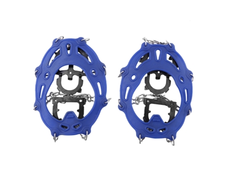 Grampo De Tração Para Gelo Sapatas Antiderrapantes Com Espigões Para Neve E Montanha Vylara (azul)