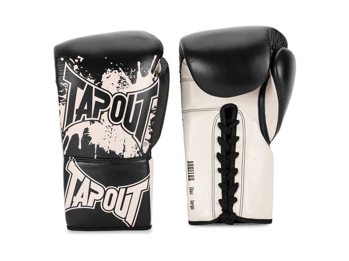 Luvas de Boxe de Couro Angelus Preto 10 Oz Rtapout