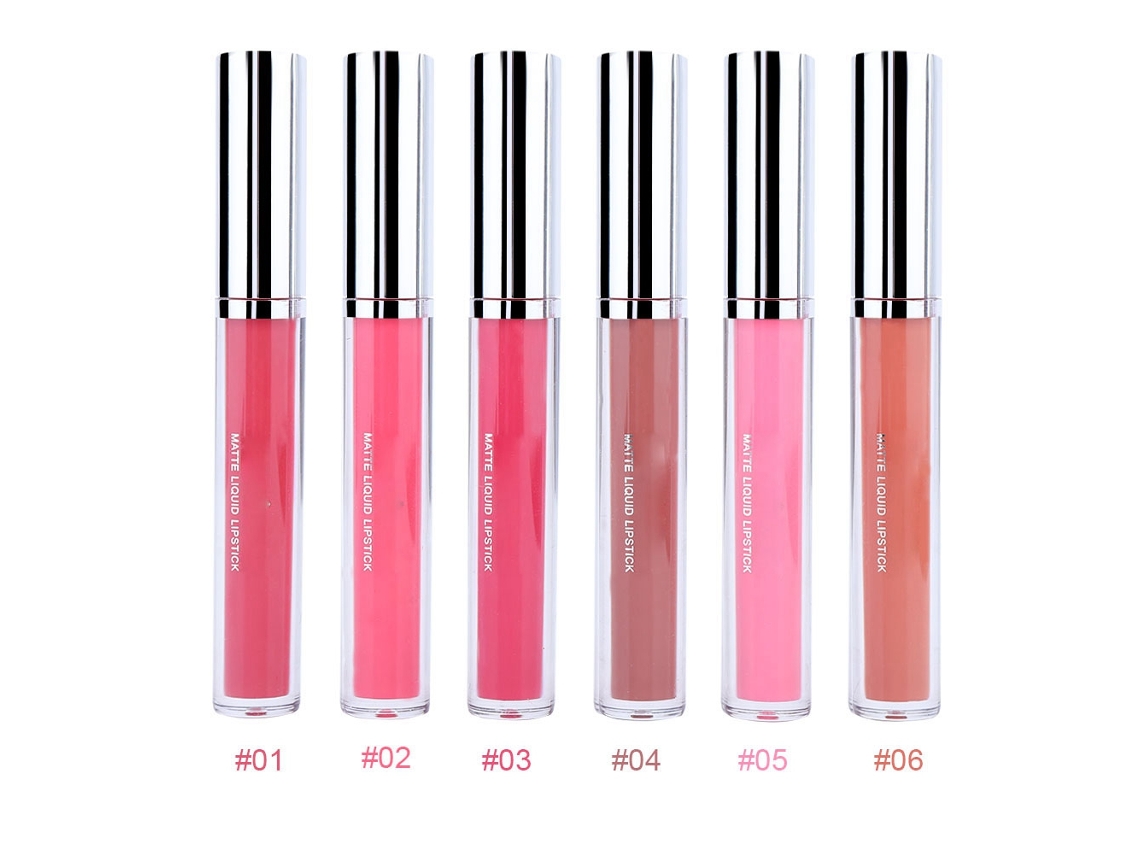 Peças/conjunto De Lábios Líquidos Mate De Longa Duração Impermeável Brilho Labial