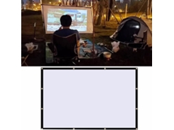 Tela de Projeção 60" 16:9, para Uso Doméstico e Externo