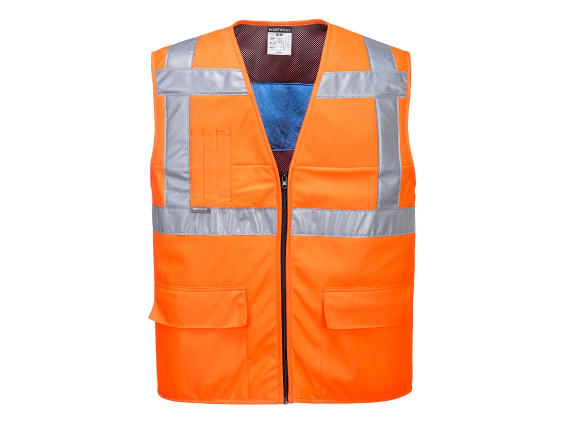 Colete De Resfriamento De Alta Visibilidade Para Combater O Estresse Térmico / Laranja / S/m Portwest