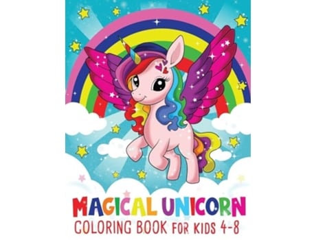 Livro Magical Kawaii Unicorn Coloring Book for Kids Ages 4-8 de Fairyland Books (Inglês)