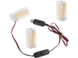 Cabo Usb Para Eliminador De Bateria Lr20d 4,5v, Alimentação Bateria,