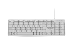 Teclado com Fio NATEC Us Slim Nautilus para Pc/laptop, Branco