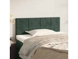 Cabecero de terciopelo 80x5x78/88 cm Verde oscuro