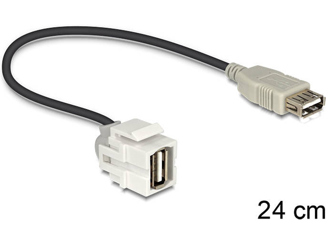 Adaptador DELOCK 86329 (USB 2.0 - Preto)