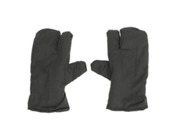 Luvas Verdes De 1 Par 3 Dedos Térmicas De Inverno Quentes Para Tempo Frio, Proteção, Treinamento Ao Ar Livre, Armazenamento, Trabalho E Manuseio