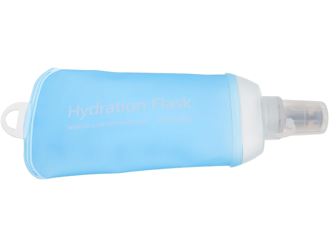 Garrafa De Água Para Bicicleta De Silicone Macio De 250 Ml Com Bico Moldado Para Beber Com A Mão, Reutilizável E Leve.