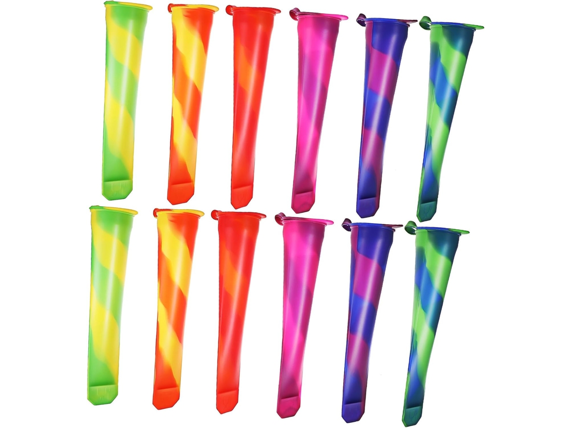 Forma Gelo Silicone Com Mol S Reutilizáveis, 12 Peças. Forma Gelo Resistente E Robusta