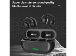 Fones De Ouvido Bluetooth Smart Touch Control Ergonômicos Sem Fio Cilp Ear Fones De Ouvido De Condução Óssea